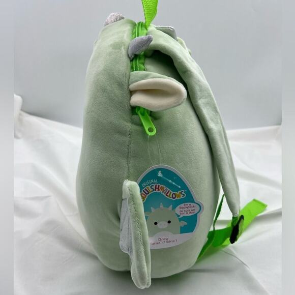 12” Squishmallow Backpack - Drew the Dragon - Picture 2 of 5